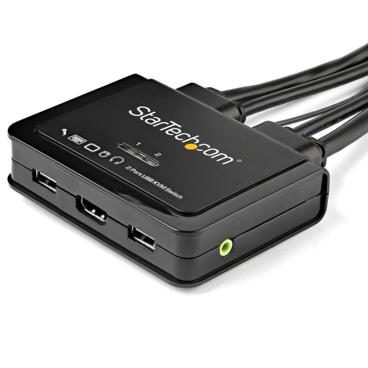 StarTech.com 2-Port HDMI KVM Switch - 4K 60Hz - Ultra HD UHD Compact…