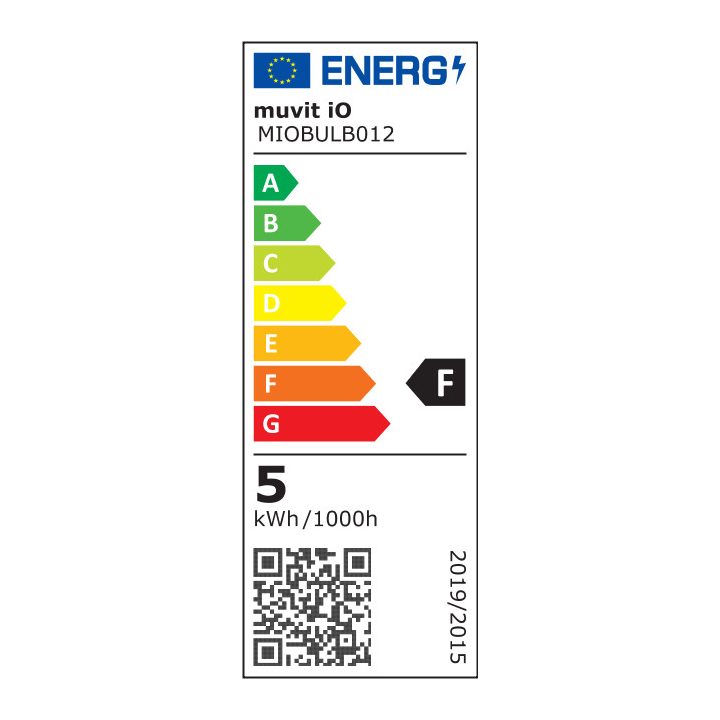 Muvit io Small Globe Filament Bulb E27 5W (G80-F-I (DARK AMBER))