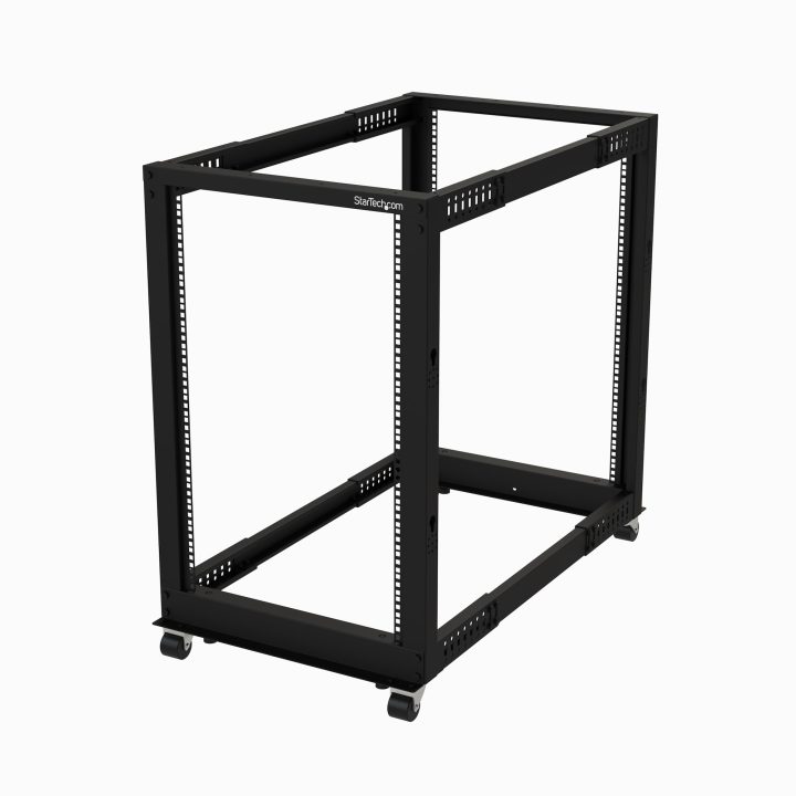 StarTech.com 18U Mobile Open Frame 4-Post Server Rack - 19-Inch…