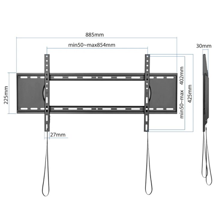 iggual SPTV86 Fixed Wall TV Mount 43"-90" 80kg