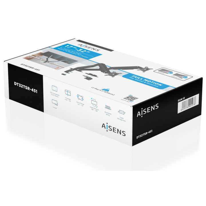 AISENS Suporte de Mesa Eco Contrapeso Rotativo e Inclinável para…