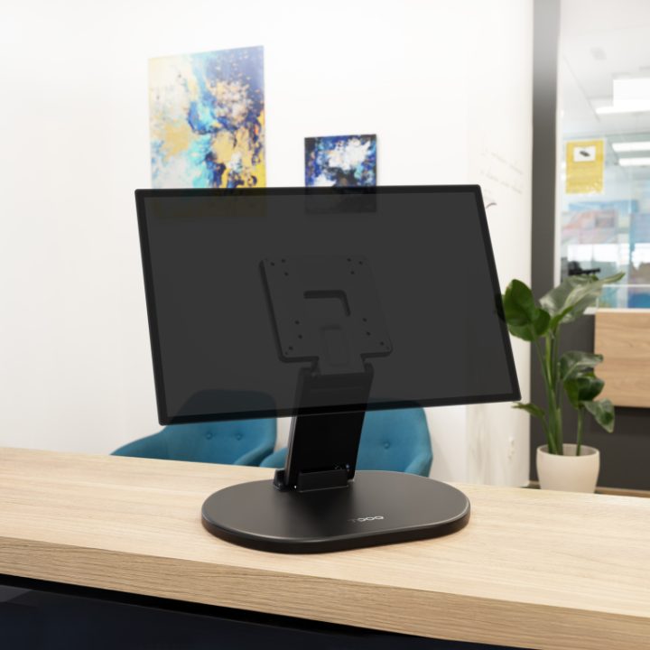 TooQ Desk/Wall Mount for 17”-27” Screens, Black