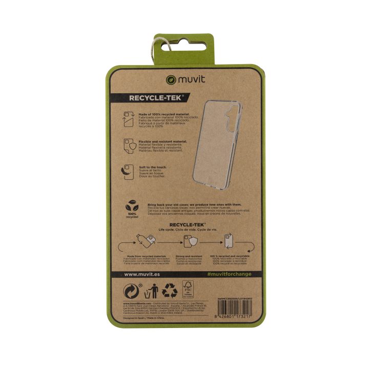 Capa Muvit recycletek para Samsung Galaxy A35 5G transparente…