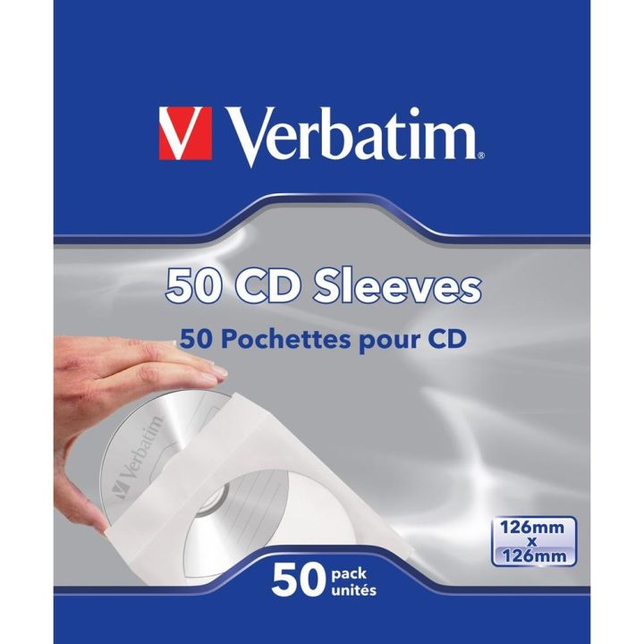 Capas de papel Verbatim para CD pack de 50 unidades (49992)