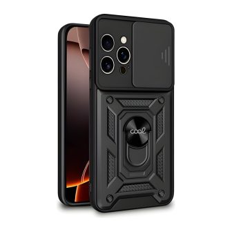 COOL ACCESORIOS Capa dura com anel para iPhone 16 Pro preta…
