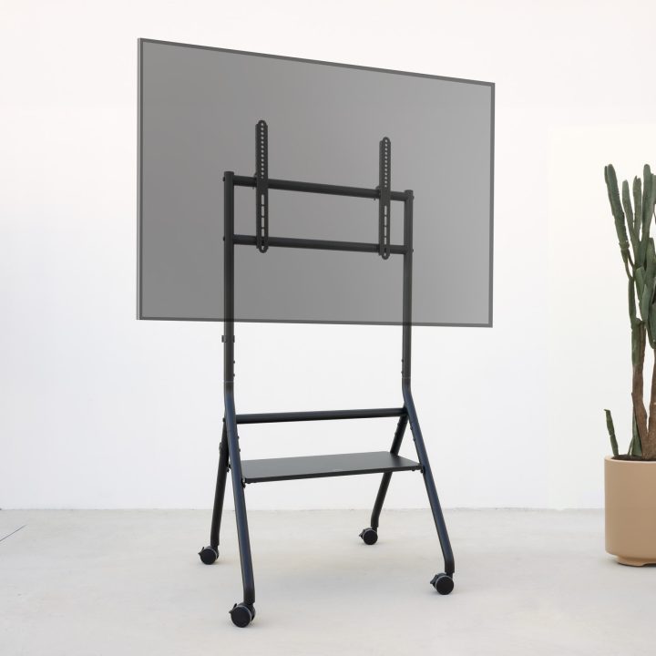 TooQ iDREAMS Soporte de Suelo con Ruedas para Pantalla 37"-86", Negro