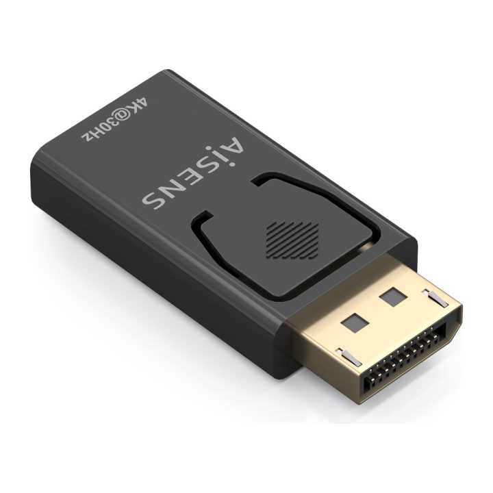 AISENS DisplayPort to HDMI Converter 4K@30Hz, DP/M-HDMI/H, Black