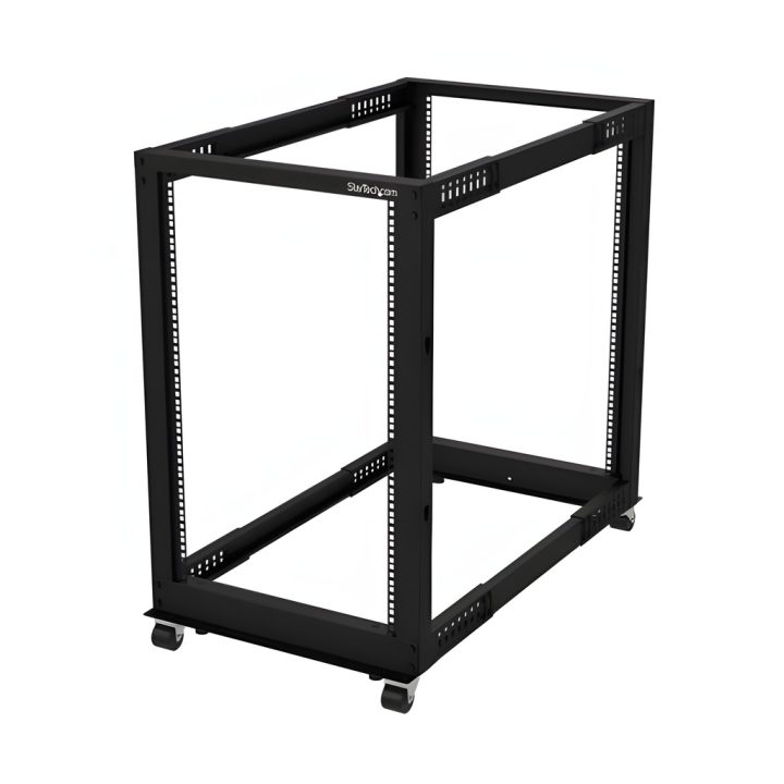 StarTech.com Rack Móvel de 18U de Estrutura Aberta de 4 Colunas para…
