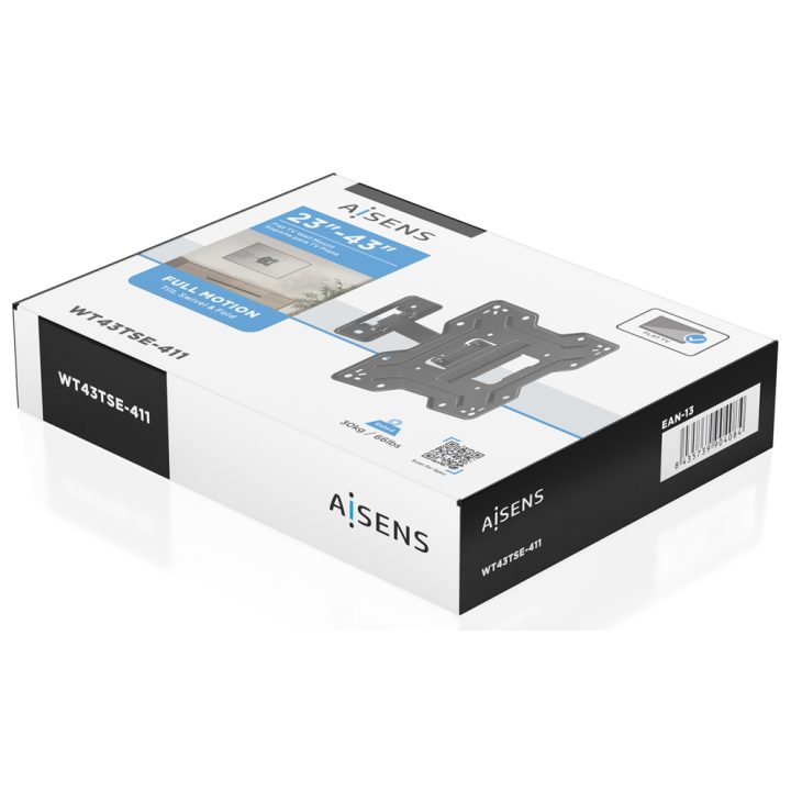 AISENS Soporte Eco Giratorio, Inclinable Para Monitor/TV 30kg (2…