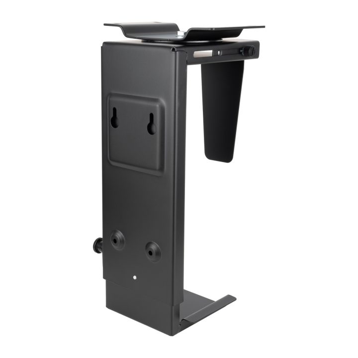 TooQ Metal CPU Stand for Desk/Wall, Black
