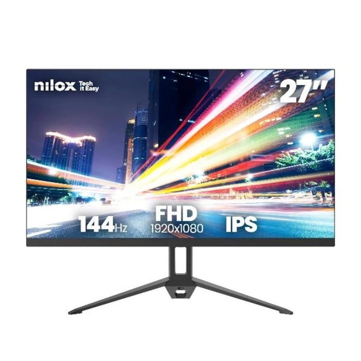 Monitor NILOX NXM27FHD14411 27" FHD IPS 144Hz Preto
