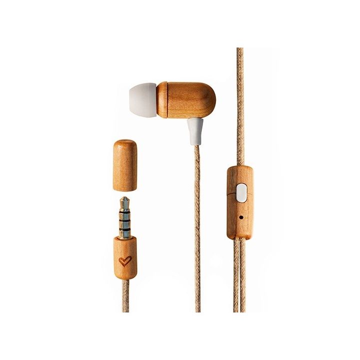 Energy Sistem Eco Cherry Wood In-Ear Headphones - 3.5mm-20Hz-cable…