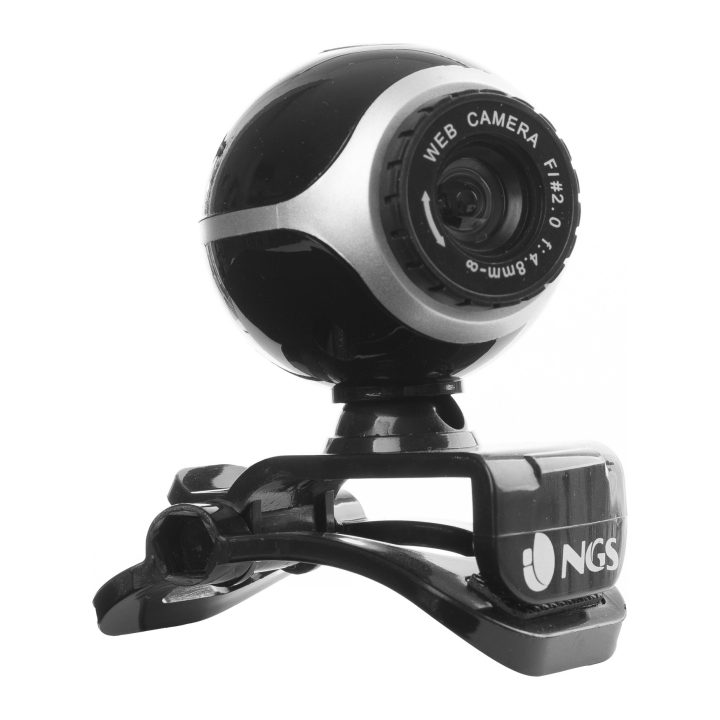 NGS Xpresscam300 Webcam 8 MP 1920 x 1080 Pixels USB 2.0 Black, Silver