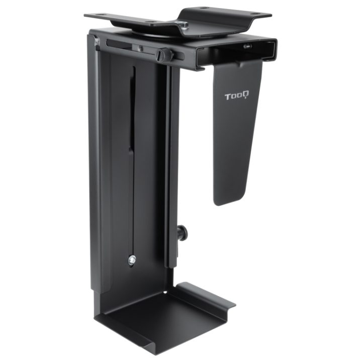 TooQ Metal CPU Stand for Desk/Wall, Black