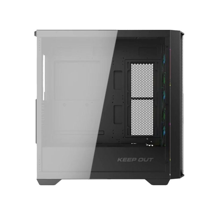Keep Out M-ATX Case KO XC-500 ARGB USB3 BlackGlass (XC-500 GLASS)