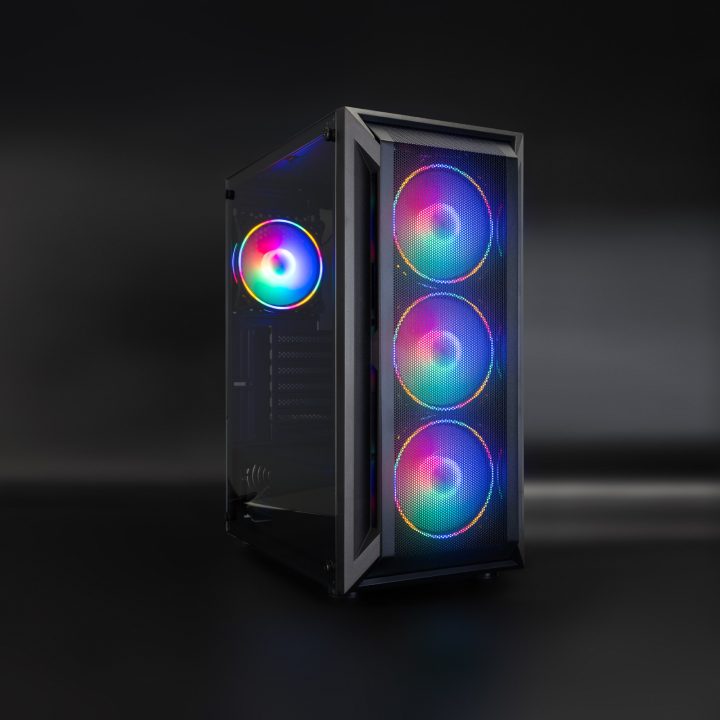 TooQ Ragnärok Mid-Tower Gaming Case, Black
