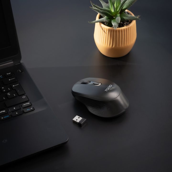 TooQ Wireless Mouse, 1600 DPI, 4 Buttons, Black