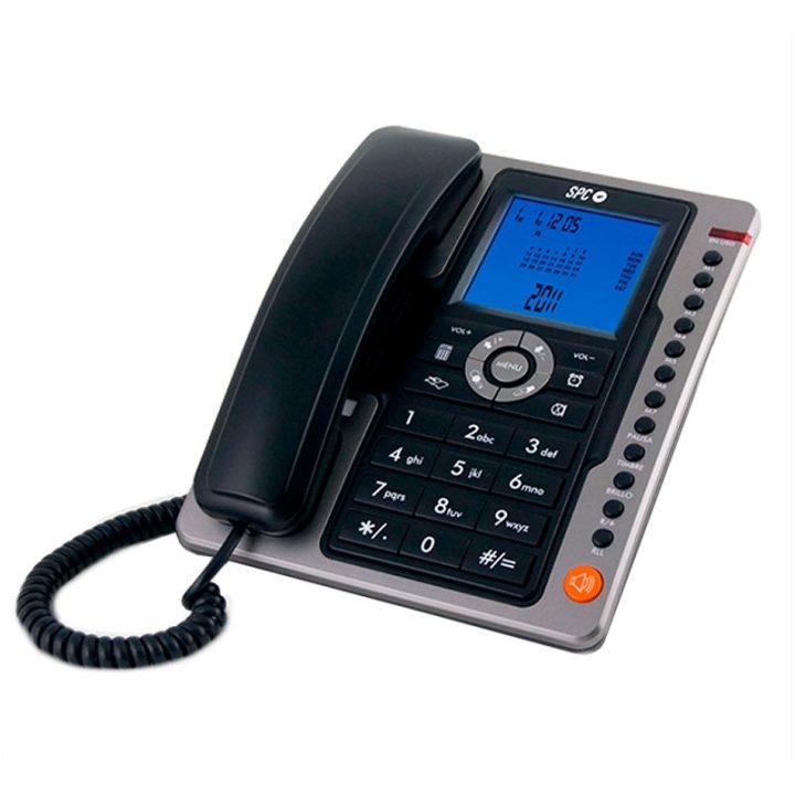 SPC 3604N Telefone OFFICE PRO 7M ML ID LCD Preto