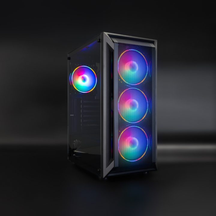 TooQ Ragnärok Mid-Tower Gaming Case, Black