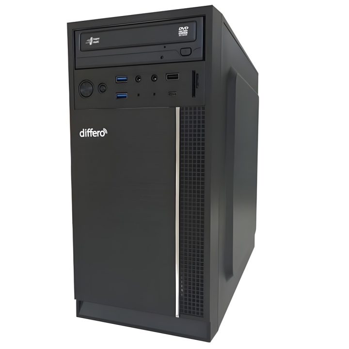 DIFFERO PC V15 i5 12400 16GB SSD 1TB NVMe no DVD HPA3 Rear USB-C…