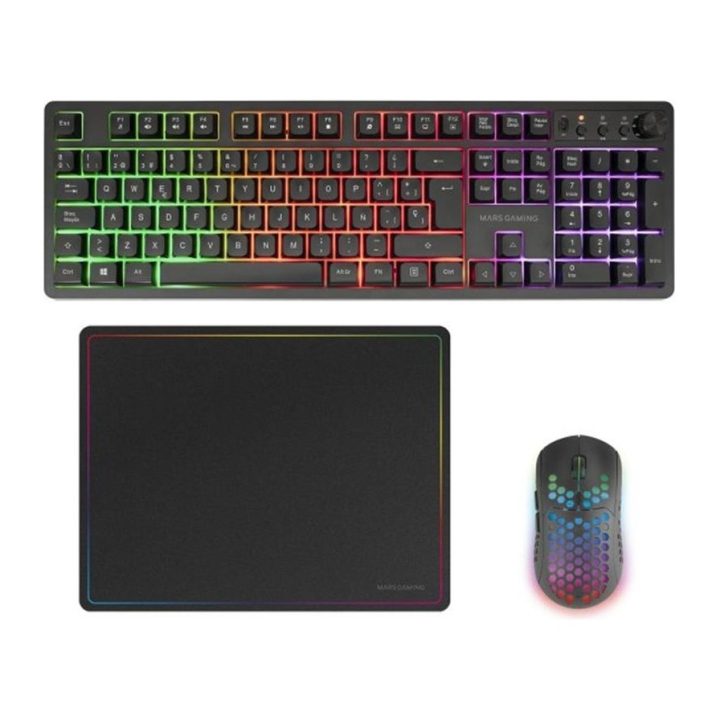 Mars Gaming MCPWXES teclado rato incluído jogo RF sem fios + USB…
