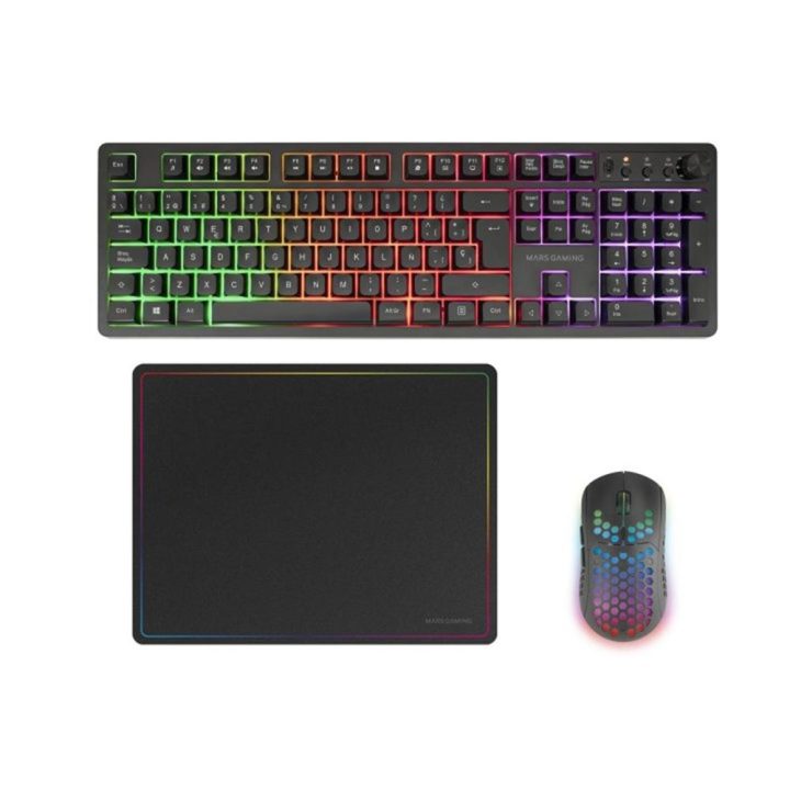 Mars Gaming MCPWXES teclado rato incluído jogo RF sem fios + USB…
