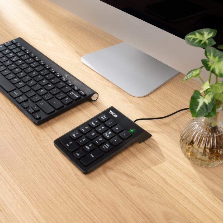 TooQ Teclado numérico USB, 19 teclas, Preto
