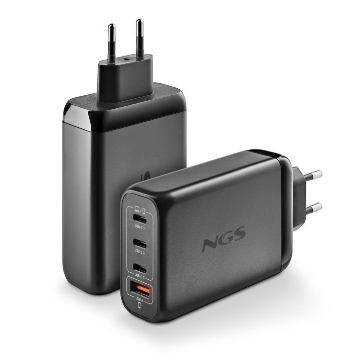 NGS BUD 140W Universal Black AC Fast Charger Indoor