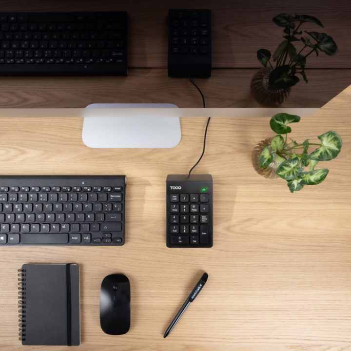 TooQ USB Numeric Keypad, 19 Keys, Black