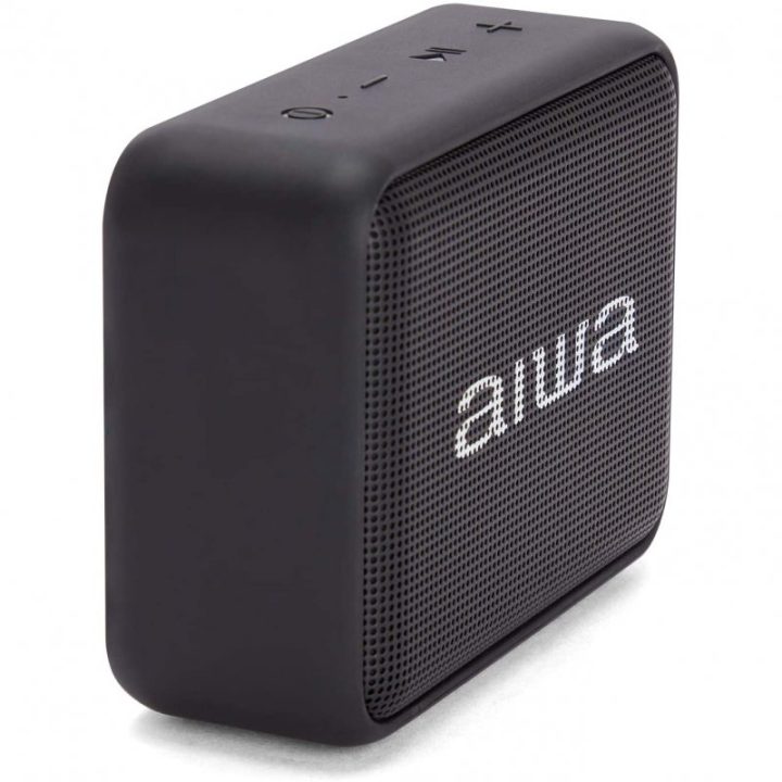 Coluna portátil Aiwa BS-200 6W Bluetooth preta (BS-200BK)