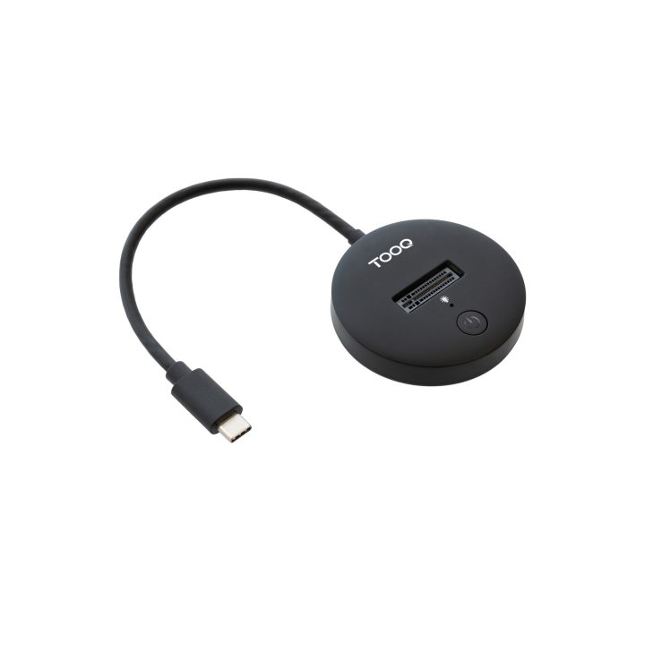TooQ USB-C 3.2 Gen 2x1 Docking Station for M.2 NVMe PCIe SSD, Black