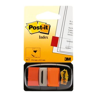 Blister dispenser 50 orange index tabs 25.4x43.2mm 680-4 Post-it…