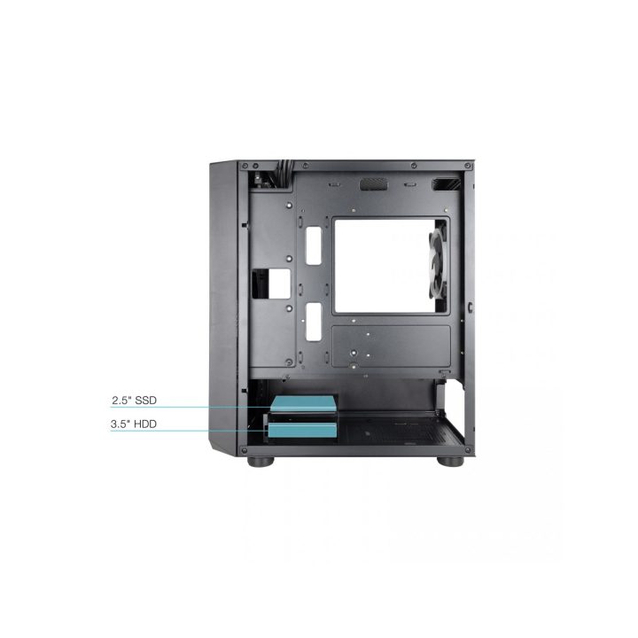 TooQ SEIZURE Black Gaming Mini Tower Case