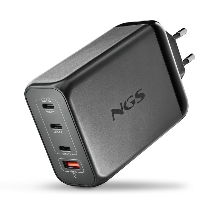 NGS BUD 240W Universal Black AC Fast Charging Indoor
