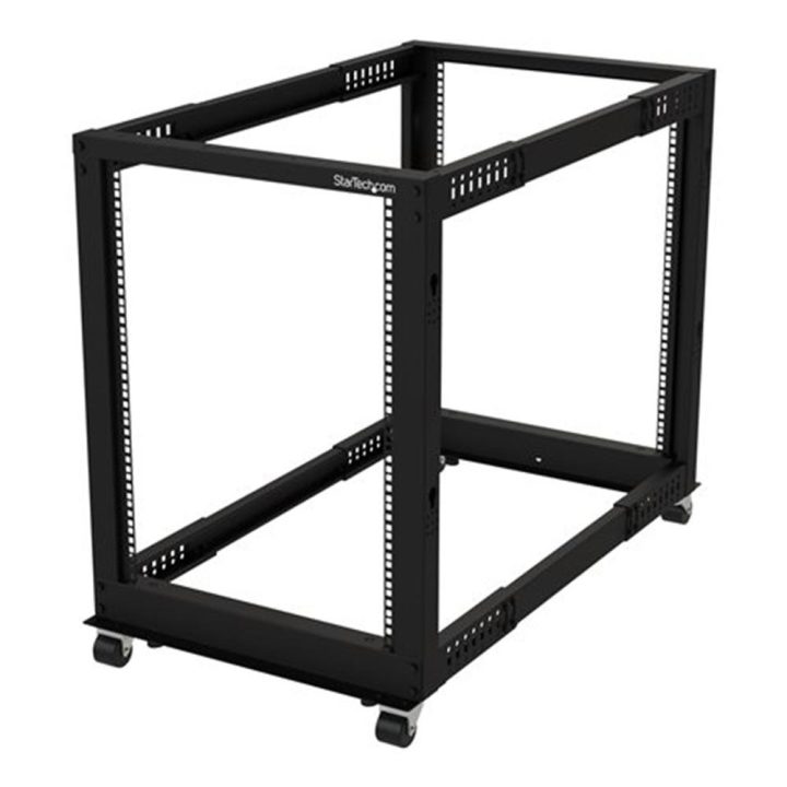 StarTech.com 15U Mobile Open Frame 4-Post Server Rack - 19-Inch…