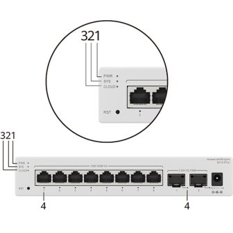 HUAWEI S210-24T2J (24*10/100/1000base-t ports, 2*2.5ge SFP ports…