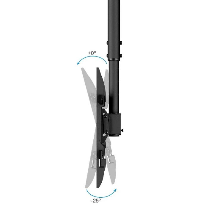TooQ Ceiling Mount for 32"-75" Screens, Black