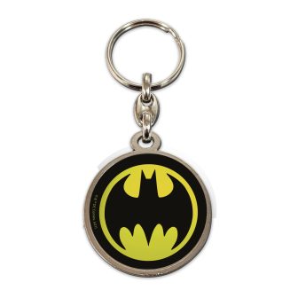 SD Toys Round Metal Keychain Batman Logo DC Universe (WRN25281)