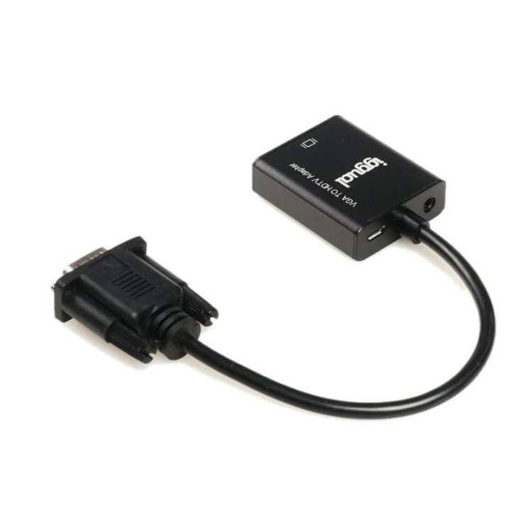 iggual VGA to HDMI + Audio + MicroUSB Adapter