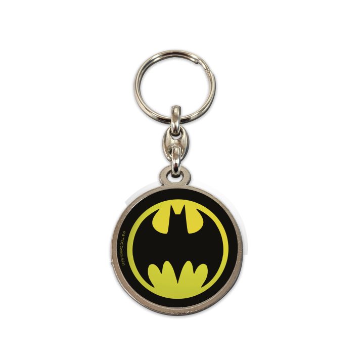 SD Toys Round Metal Keychain Batman Logo DC Universe (WRN25281)