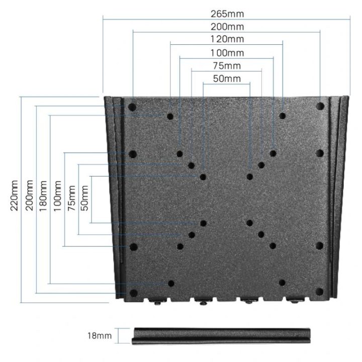 iggual SPTV01 Fixed Wall TV Mount 10"-42" 30 kg