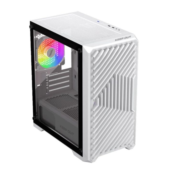 Keep Out Caja M-Atx XC-220W 4FANS Usb3.0 White (XC-220W GLASS)