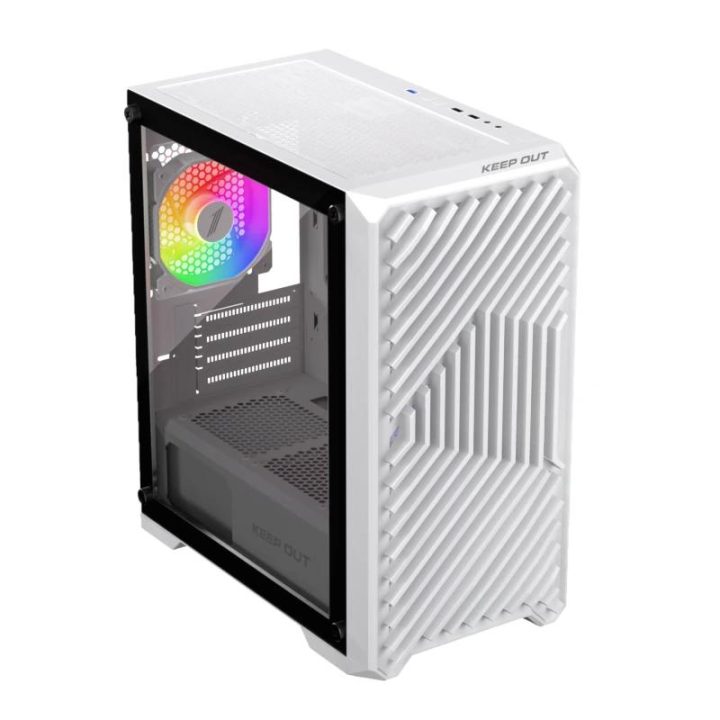 Keep Out Caja M-Atx XC-220W 4FANS Usb3.0 White (XC-220W GLASS)
