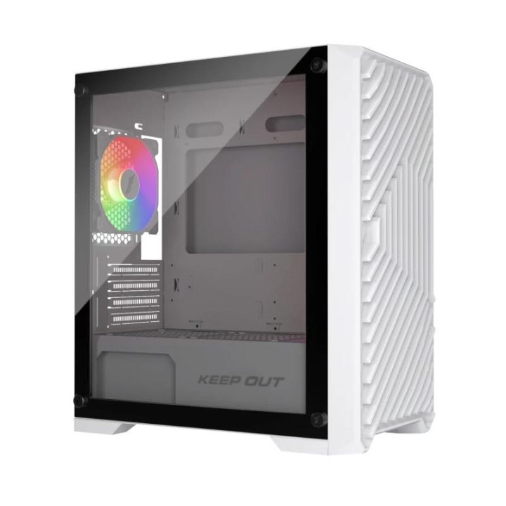 Keep Out Caja M-Atx XC-220W 4FANS Usb3.0 White (XC-220W GLASS)