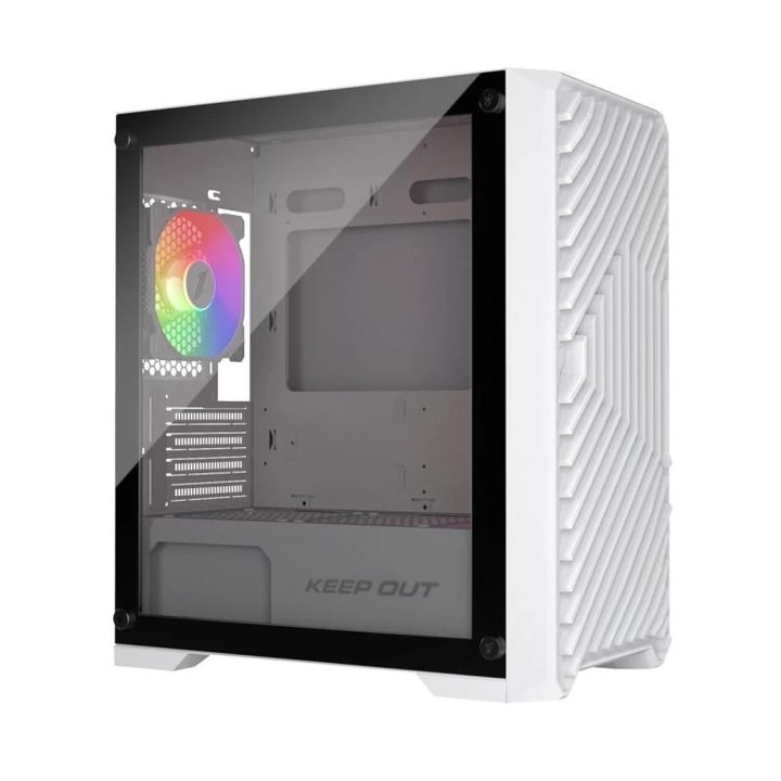 Keep Out Caja M-Atx XC-220W 4FANS Usb3.0 White (XC-220W GLASS)