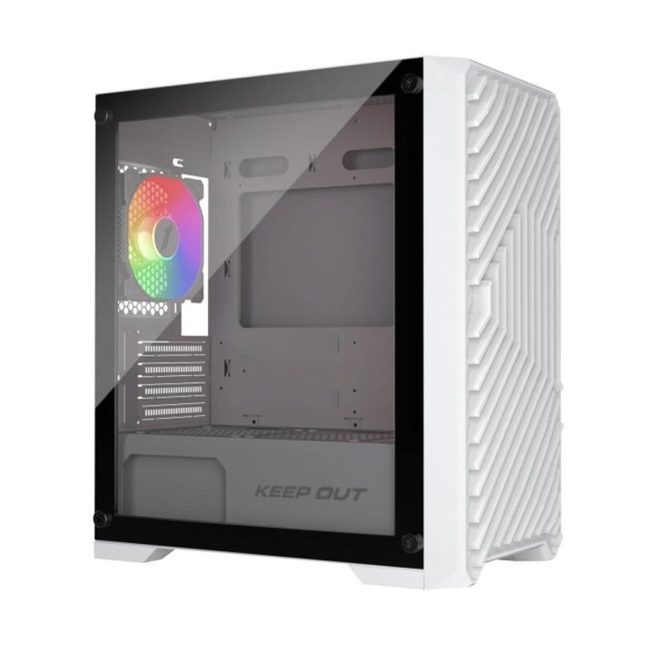Keep Out Caja M-Atx XC-220W 4FANS Usb3.0 White (XC-220W GLASS)