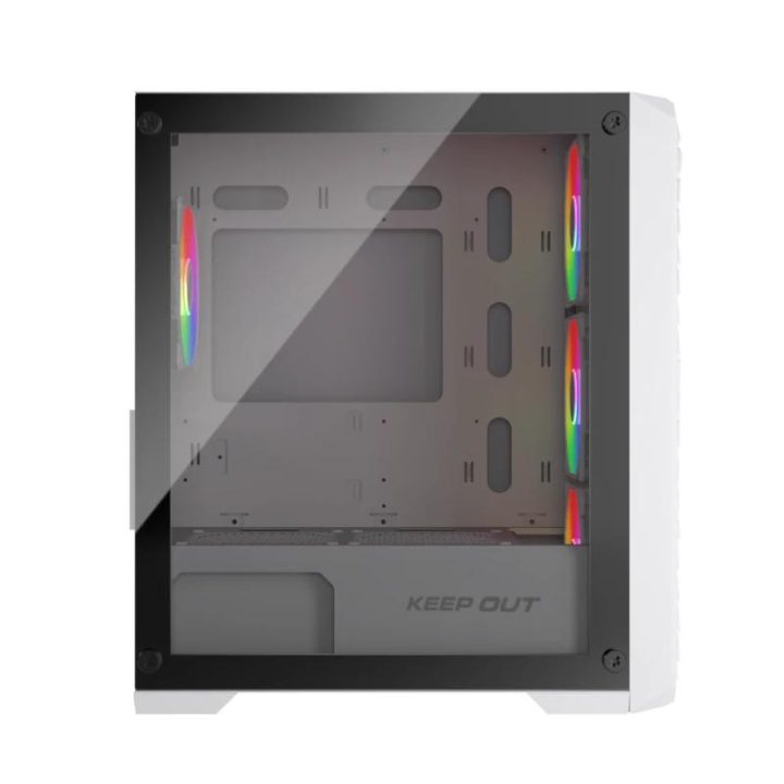 Keep Out Caja M-Atx XC-220W 4FANS Usb3.0 White (XC-220W GLASS)