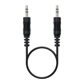 Cable audio estereo jack 3.5mm Nanocable 5m-macho-macho-negro…