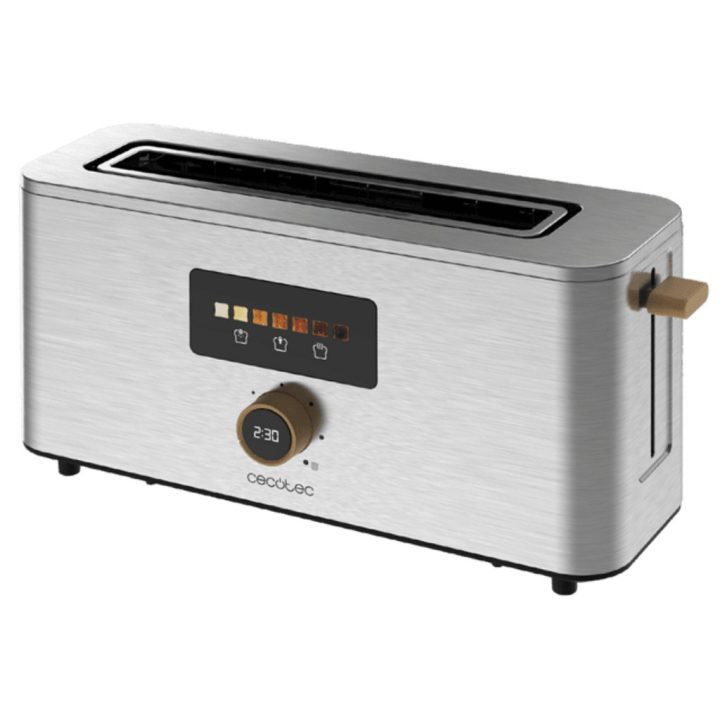 Tostadora Cecotec 04845, 7, 2 fatias, 1000 W, Aço inoxidável