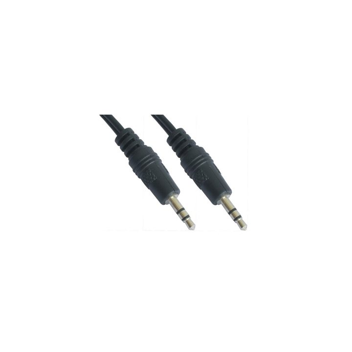 Cable audio estereo jack 3.5mm Nanocable 5m-macho-macho-negro…